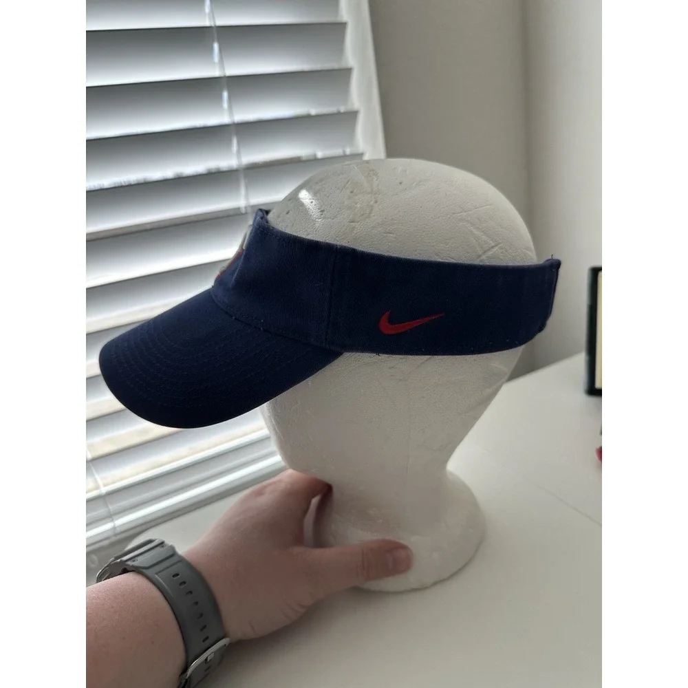 Texas Rangers Blue Visor Nike Dri-Fit Baseball MLB Adjustable Hat Cap‎